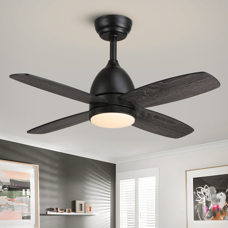36'' Dimmable Ceiling Fan With Led Lights & Remote Control