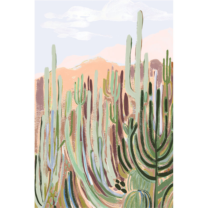 «Leksi Warm Sunbake Desert I on Canvas» par Laura Marr, reproduction, H 18 po x l 12 po
