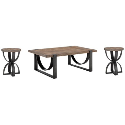 Jenison Rectangular Cocktail Table With 2 Accent Table