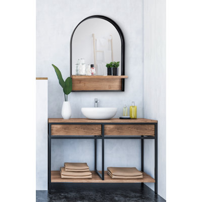 Rhawnhurst Wall Mirror with Shelves