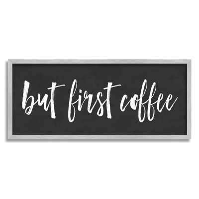 «But First Coffee Calligraphy Script», phrase de cuisine