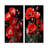 Cascading Reds Dynamic Poppy Scene I - Poppies Canvas Art Print Set Of 2-102578638-102578635
