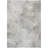 3' X 5' Silver Gray And Ivory Abstract Washable Indoor Outdoor Area Rug