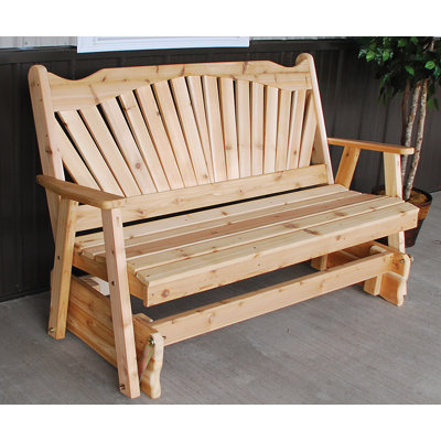 Gaven Fanback Glider Bench by Millwood Pines