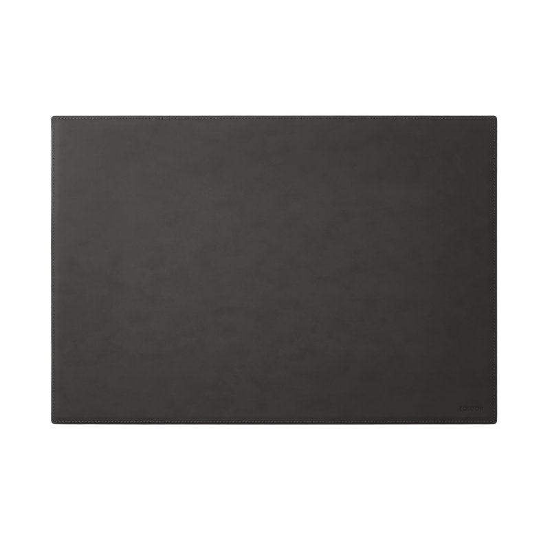Mercurio Leather / Faux Leather Desk Pad, Anthracite Grey