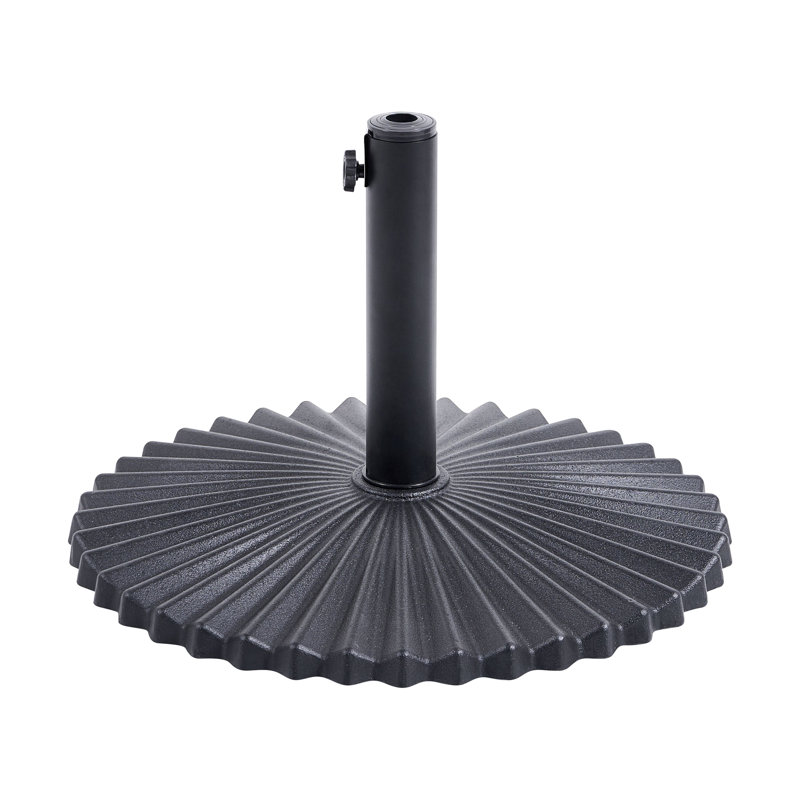 Parasol Base CAREZZA Round Black 21 kg