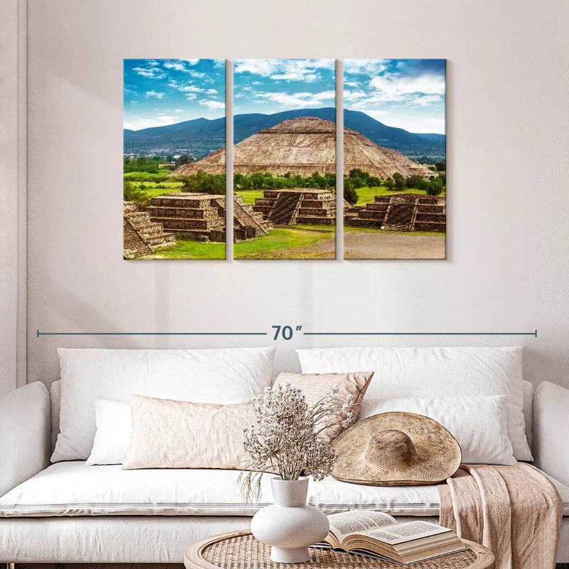Lilie Aztec Pyramid, 28" H x 45" W