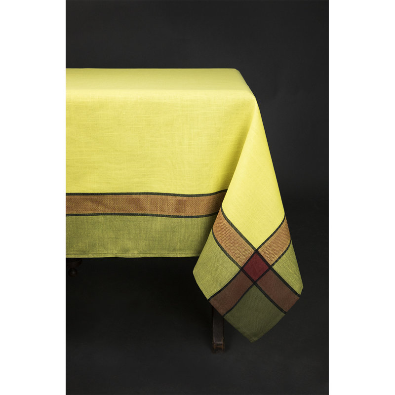 Sheilah Table Tablecloth, 84" L x 60" W, Green