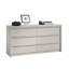 Commode en bois manufacturé à 6 tiroirs l 60,71 po Holtzlander -77379525
