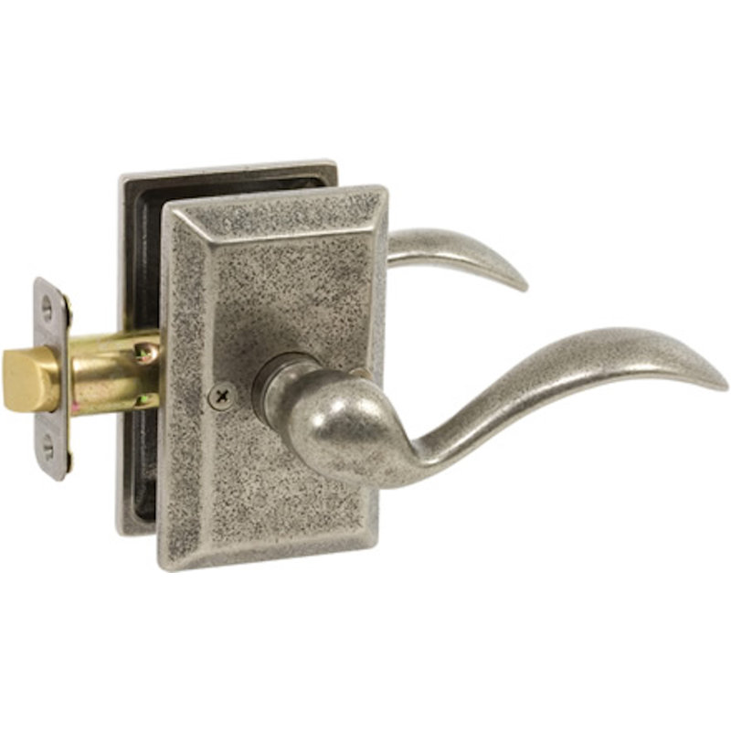 Levier de porte Sandcast, Étain vieilli, Droite