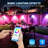 100FT Smart Fence Lights, RGBIC Outdoor Deck Lights APP & Voice Controlled, Color-Changing Fence Lighting Music Sync Smart Outdoor Light IP65 Waterproof for Christmas Halloween Easter Lighting Decor