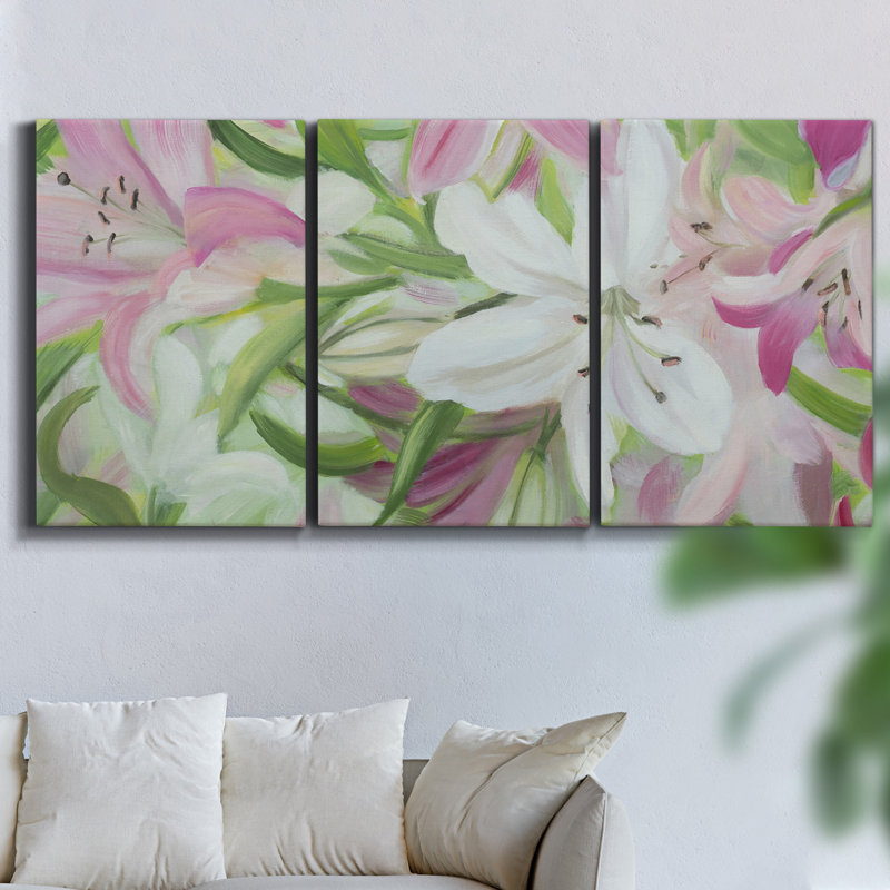 High Summer, reproduction sur toile 3 pièces, H 48 po x l 96 po x P 2 po