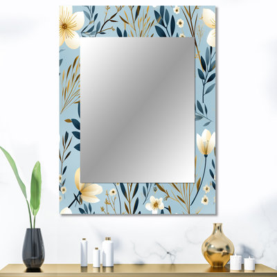 Motif floral bleu et blanc Andersontown