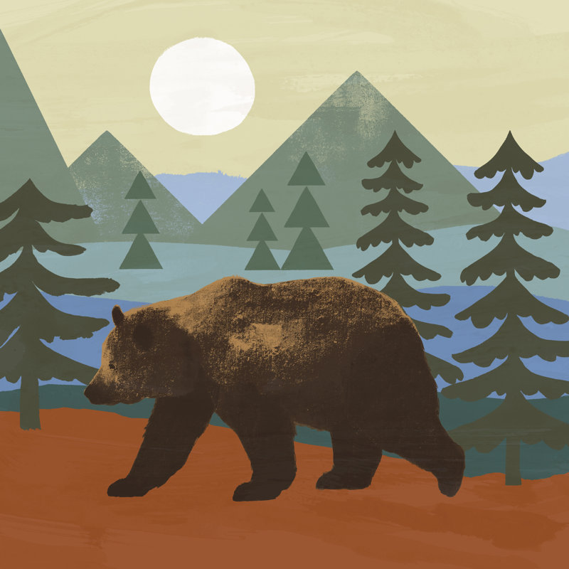 Trailside Animals I by Victoria Barnes - Wrapped Canvas Print, 30cm H x 30cm W x 3.8cm D