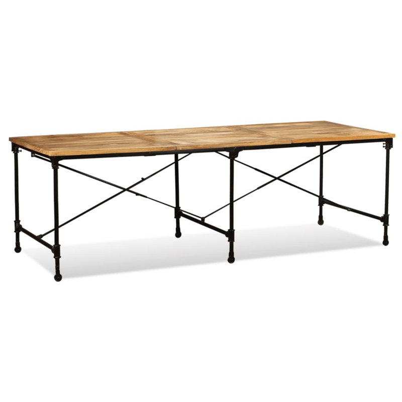 Matteo Solid Wood Dining Table, 76 x 240 x 90cm