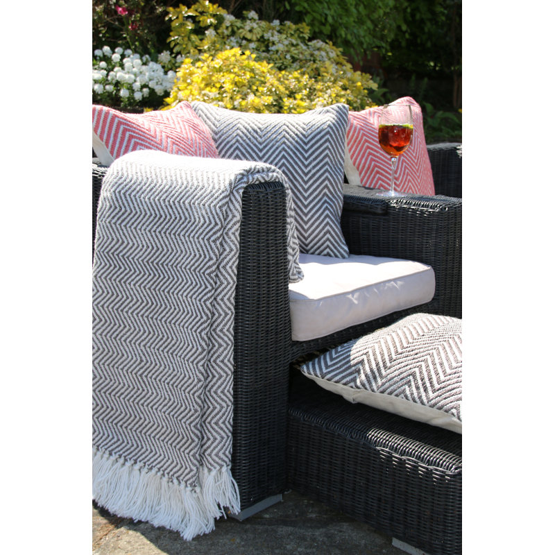 Declue Throw Blanket, Warm Grey