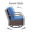 Chaises pivotantes d'extérieur en rotin avec coussins Bobra (ensemble de 4)-1060126613