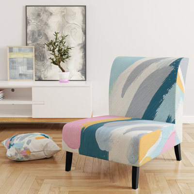 Fauteuil de chambre rembourré Geometric Vortex II - Modern