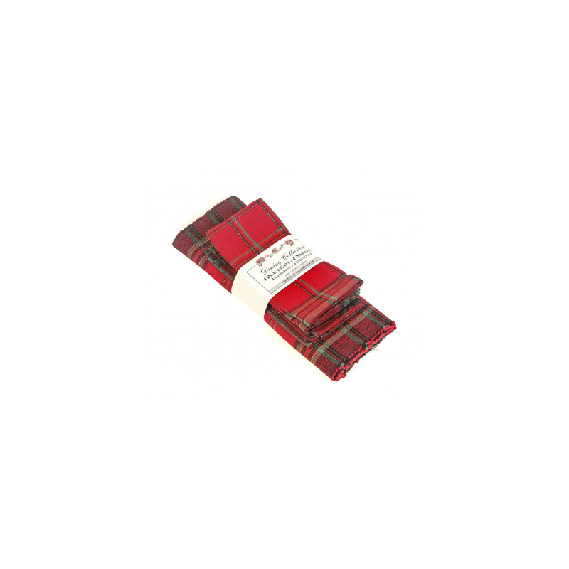 Ensemble de table de bout et serviette 8 pièces lurexed Deerprook