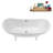 71" Streamline Clawfoot Tub,Tray,Drain and Clawfeet-101628947-102360908