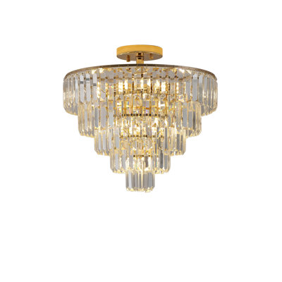 Lustres en cristal doré