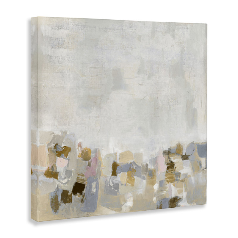 Rustic Beige & Grey  Canvas Wall Art by Rachel Springer, 17" H x 17" W x 1.5" D