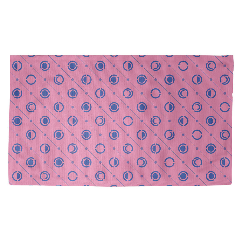 Rose Tapis décoratif phases de lune, Rectangle 2 pi x 3 pi