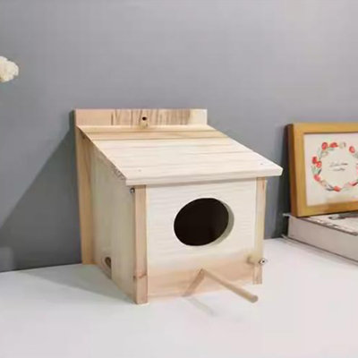 Maison d'oiseaux pour l'extérieur avec nichoirs en bois naturel pour l'extérieur
