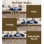 Ensemble de 2 tables basses gigognes Triangle Blue Coastal Moonrise Dramatic Sky Rolling Waves