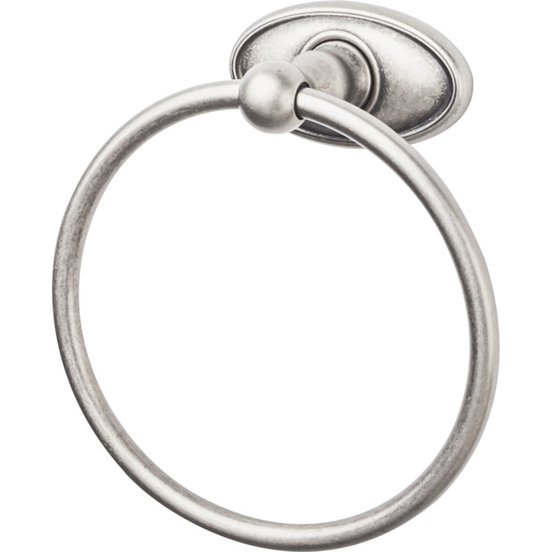 Edwardian Bath  Towel Ring, Antique Pewter