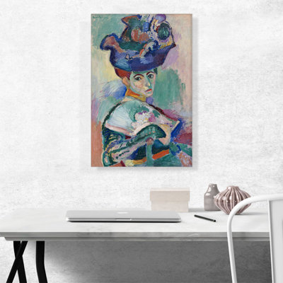 " Woman With A Hat 1905 " by Henri Matisse Painting Print