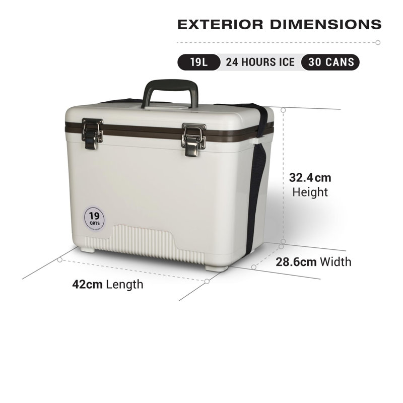Ebern Designs 17.04L Ice Chest in Black