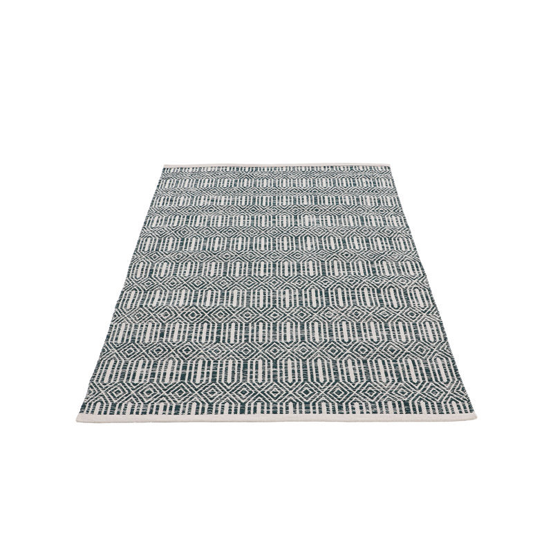 Oregan Geometric Cotton Hand Woven Area Rug, Rectangle 140 x 200cm