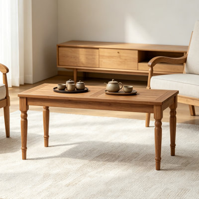 Acacia Classic Outdoor Coffee Table,Natural Finish