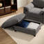 Canapé simple avec repose-pieds et poches de rangement-1031013508