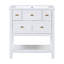 Ensemble de meuble-lavabo simple 30 po avec 5 tiroirs, ensemble de meuble-lavabo autoportant avec cadre en bois massif 30 po-1799369944
