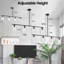 Luminaire suspendu linéaire en verre à intensité variable pour îlot de cuisine à 5 lumières de 5,9 po (l) à hauteur réglable-112011162-112136983-112011163
