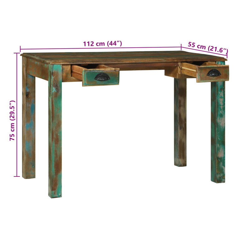 Solid Wood Writing Desk
