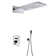 Contemporary/Modern  Complete Shower System with Rough-in Valve and Diverter,Shower Faucet System with Hand Shower