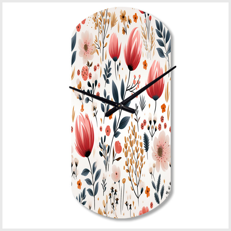 Horloge murale rustique rose, Petit