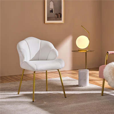 Aaliyiah Contemporary and Classic Velvet Accent Chair Backrest Tub Chair