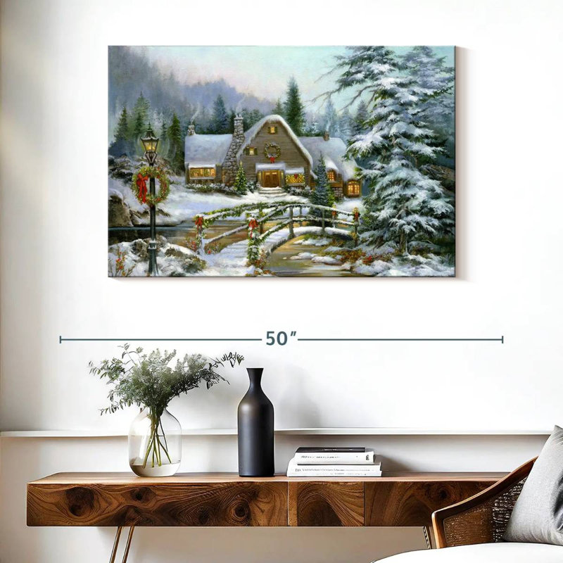 Hiver Noël, H 26 po x l 39 po