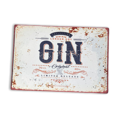 Kapiolani London Dry Gin Bar Tin Sign Metal Sign Plaque