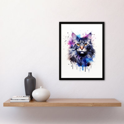 Maine Coon Cat - Single Picture Frame Print