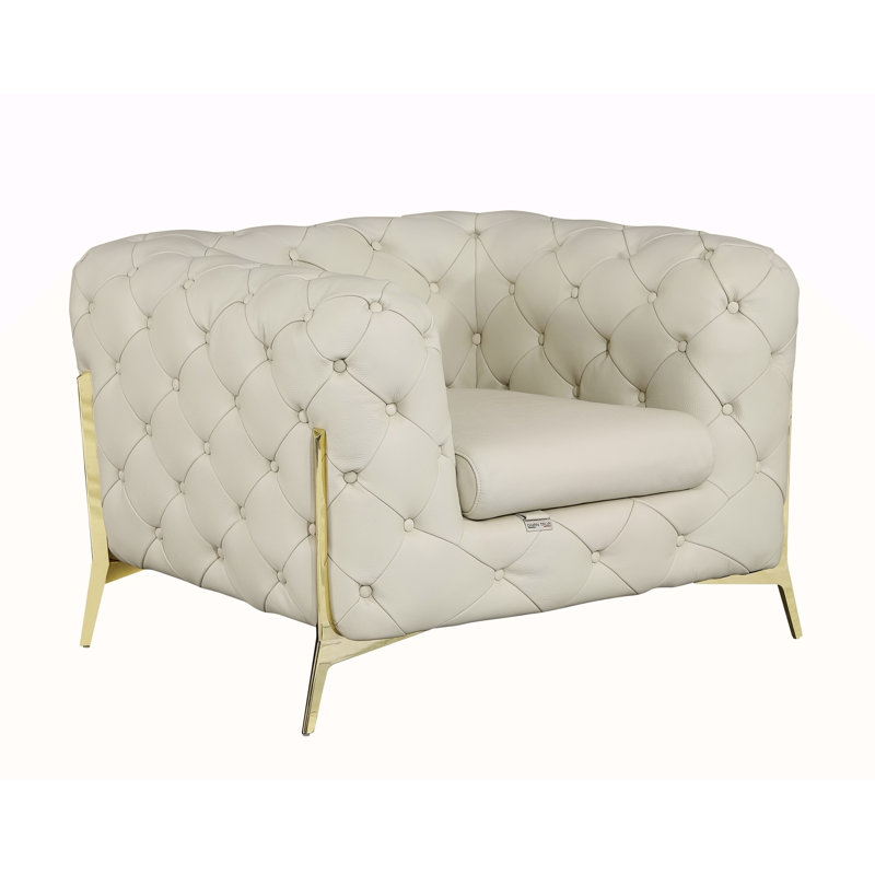 Fauteuil 100% cuir italien Global United