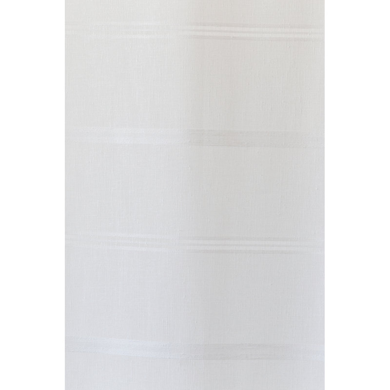 Delray Pencil Pleat Sheer Single Curtain, White