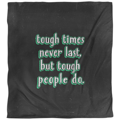 Housse de couette simple Tough Times Quote