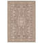 Kerin Oriental Machine Woven Polyester/Polypropylene Area Rug in Taupe/Cream-1163360109