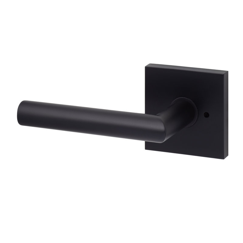 Hanover Square Privacy Lever, Matte Black