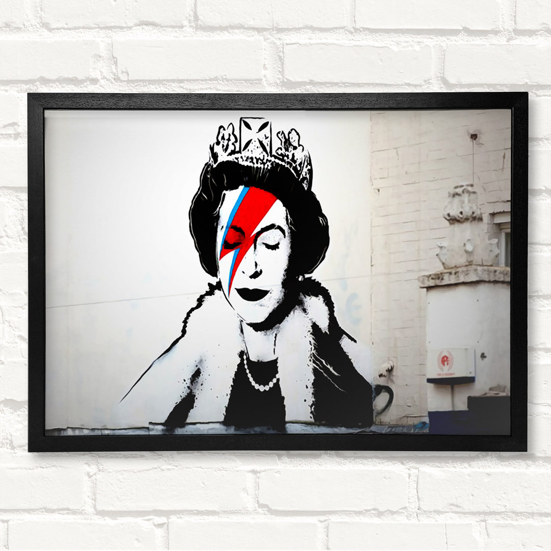 Queen Ziggy - Geschlossener Eckrahmen Kunstdrucke auf Holz